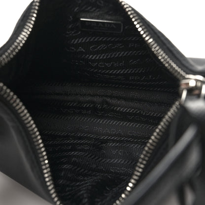 Prada Tessuto Nylon Saffiano Mini Re-Edition 2005 Bag Black 5 of 9