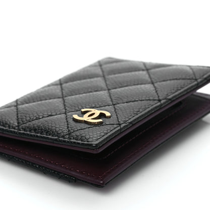Chanel Caviar Quilted Card Holder Wallet Black 7 of 7