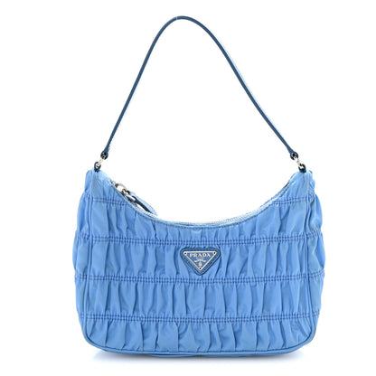 Prada Tessuto Nylon Gaufre Shoulder Bag Pervinca 1 of 11