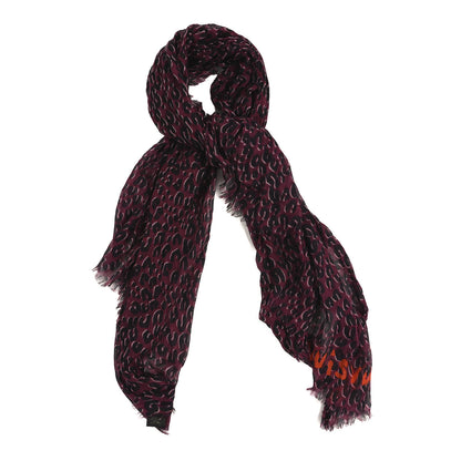 Louis Vuitton Cashmere Silk Leopard Etole Stole Dark Pink 1 of 3