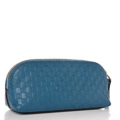 Gucci Soft Microguccissima Cosmetic Case Deep Cobalt 3 of 9