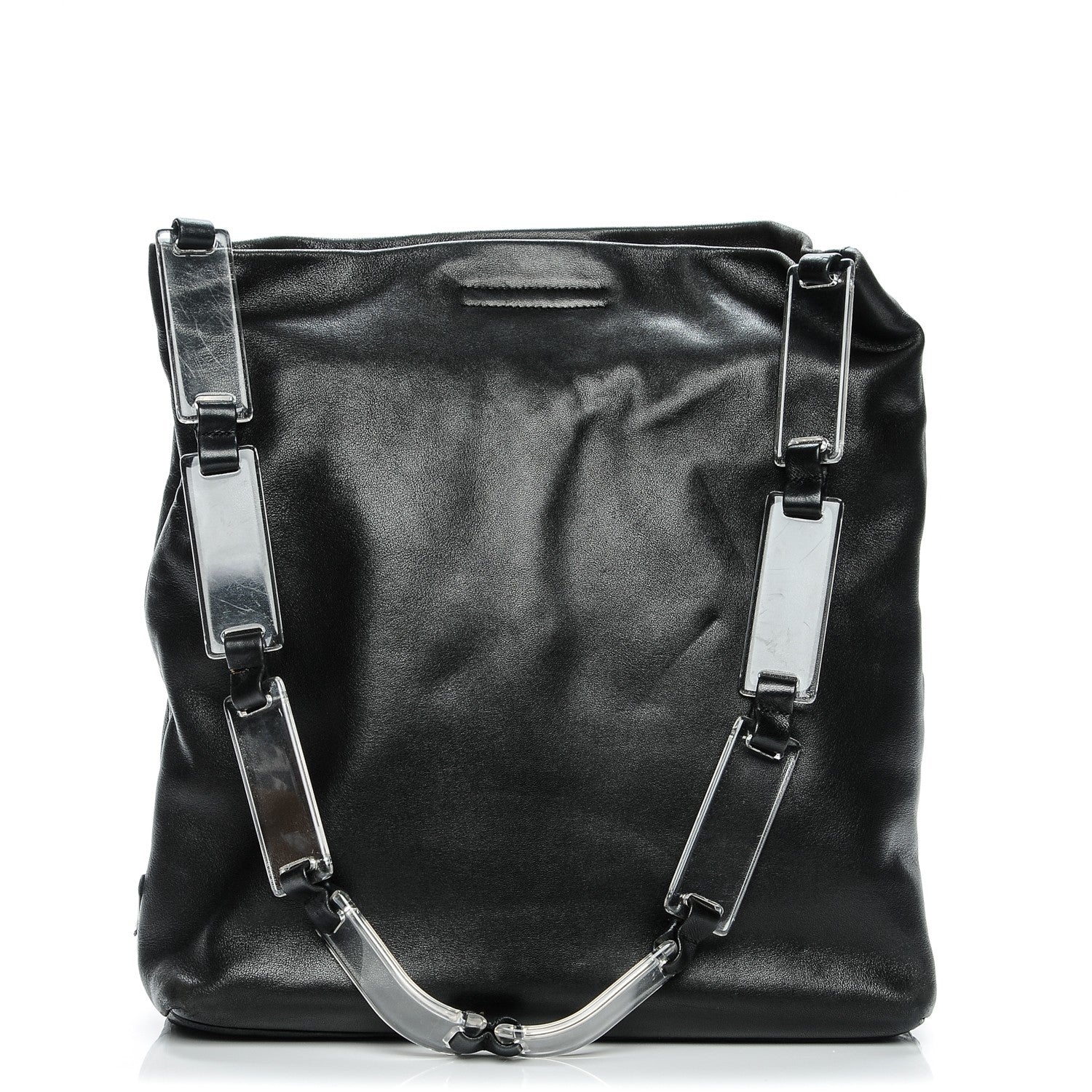 Prada Soft Calf Lucite Hobo Nero Black 1 of 11