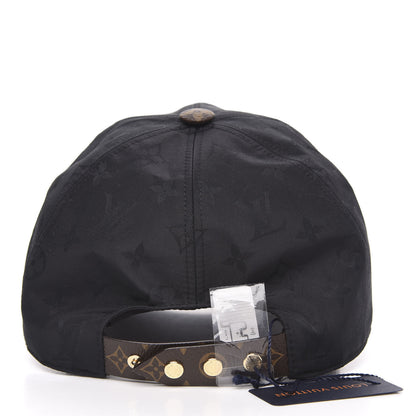 Louis Vuitton Polyester Silk Monogram LV Get Ready Cap L Black 4 of 6