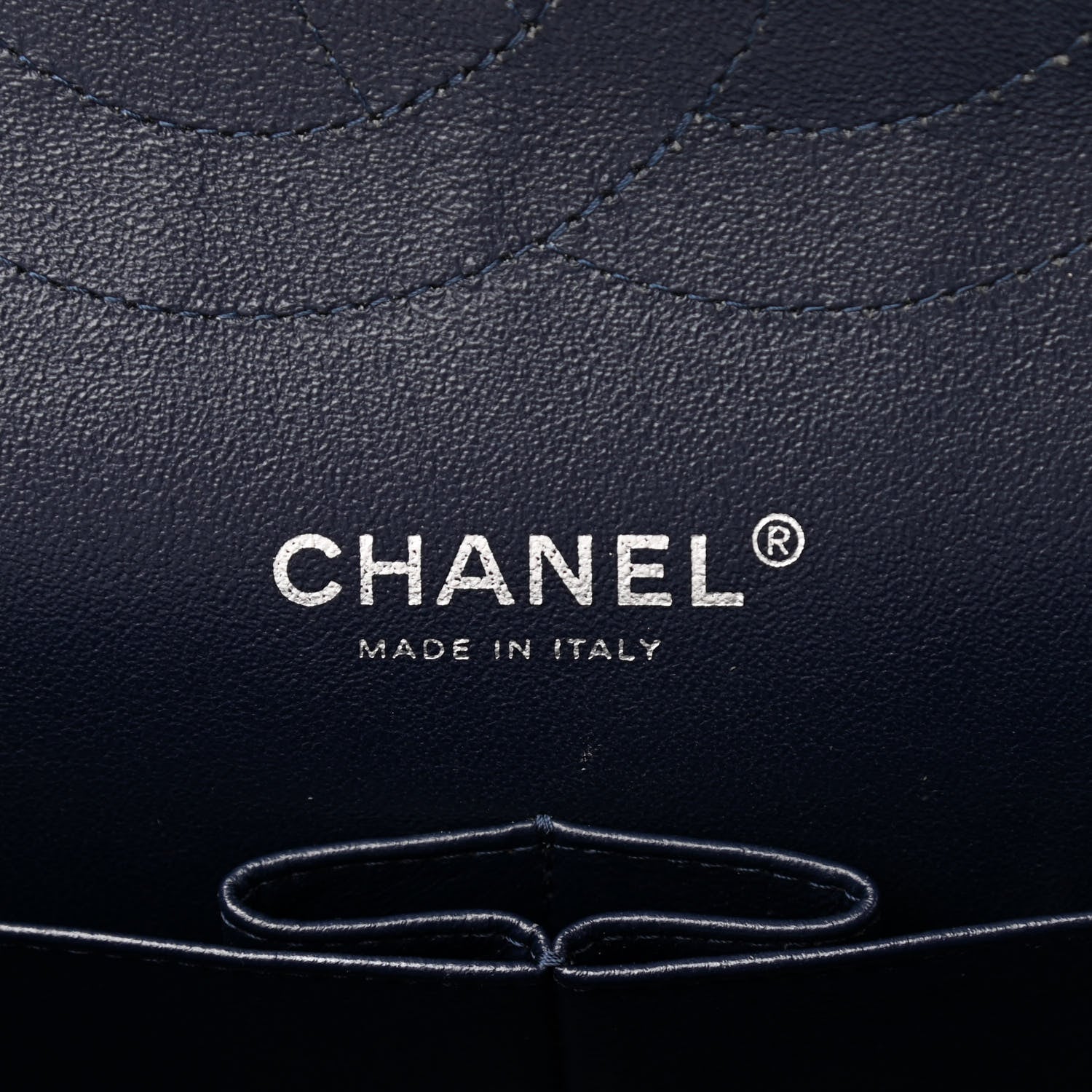 Chanel Caviar Quilted Jumbo Double Flap Navy Blue 7 of 10