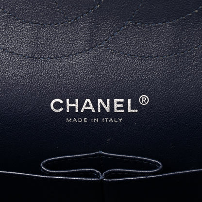 Chanel Caviar Quilted Jumbo Double Flap Navy Blue 7 of 10