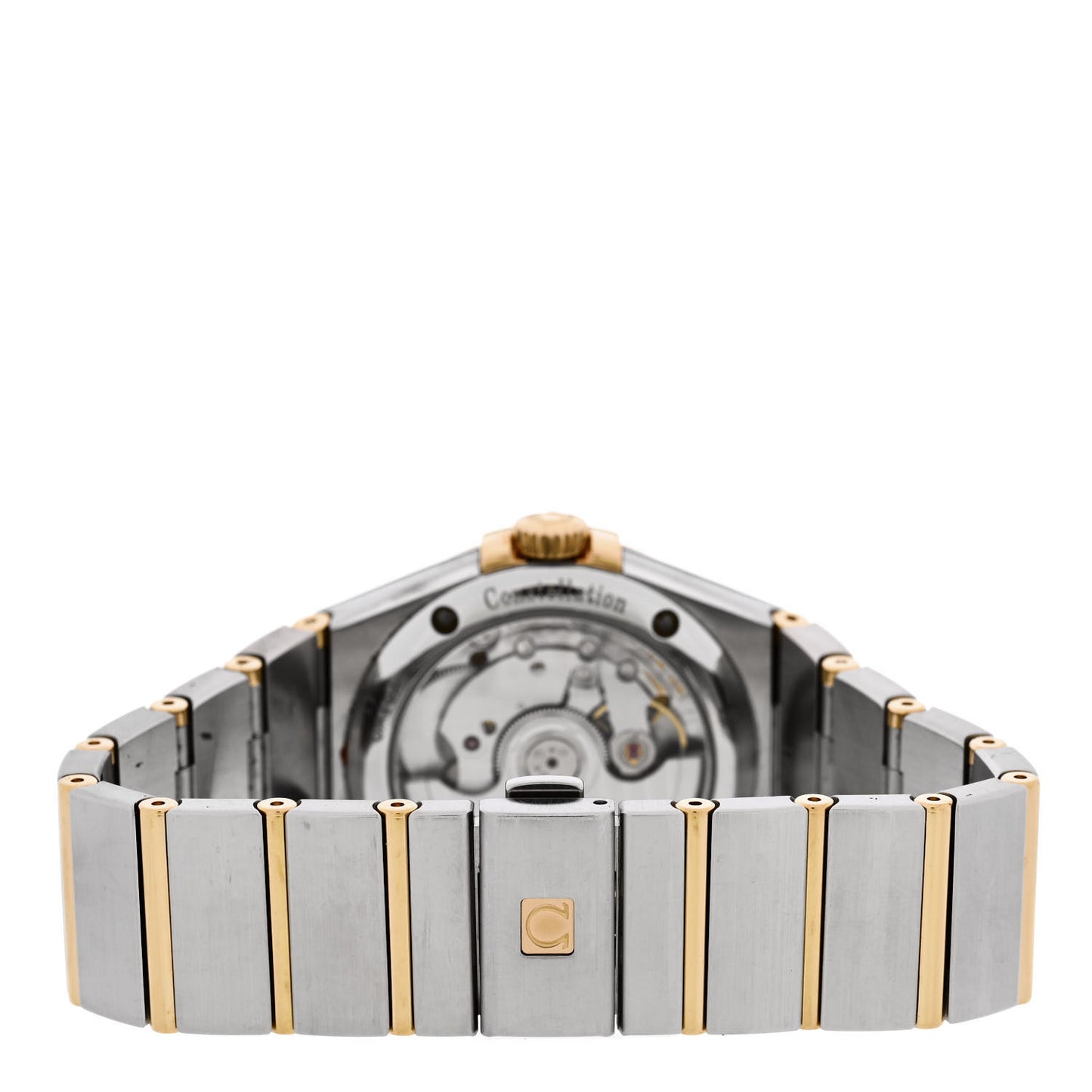 Stainless Steel 18K Yellow Gold 35mm Constellation Quartz Watch 123.20.35.20.02.002