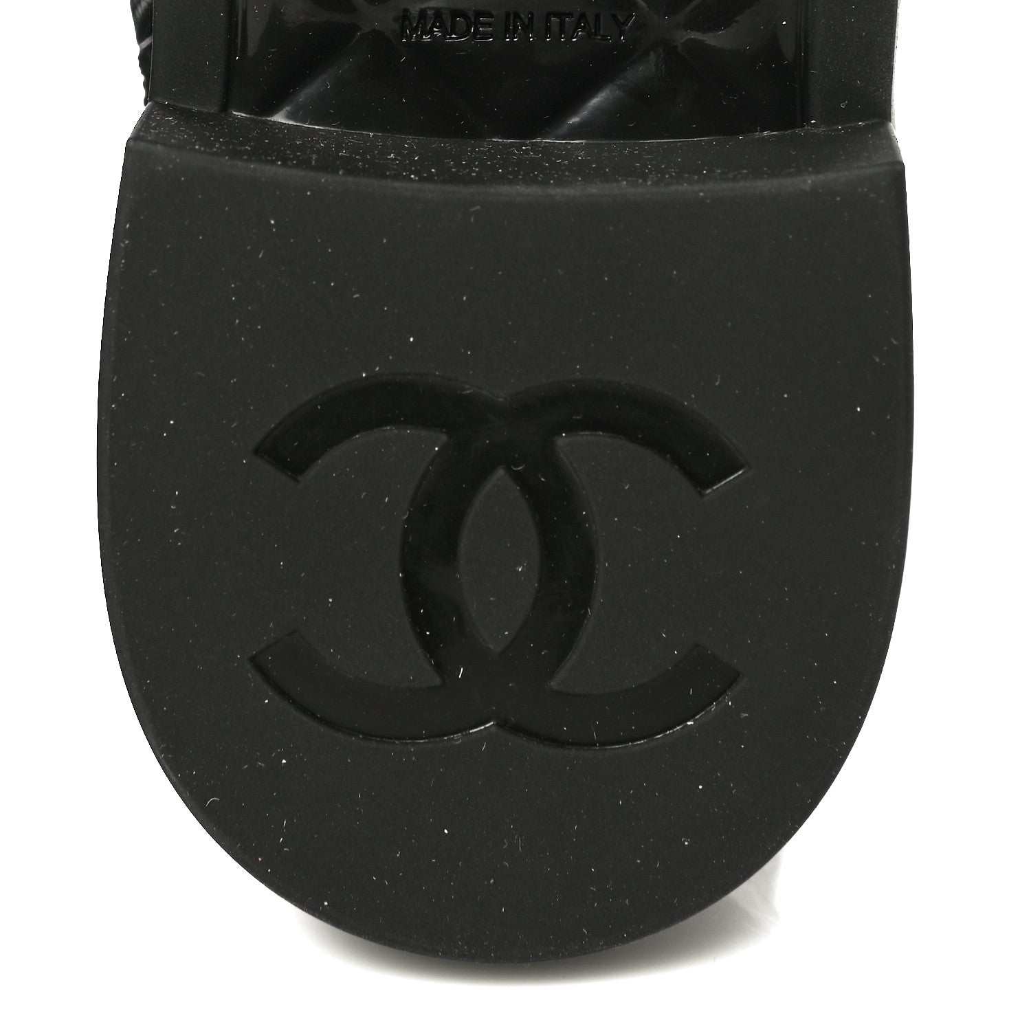 Chanel Nylon Suede Patent Calfskin CC Lace Up Boots 36.5 Black 7 of 13