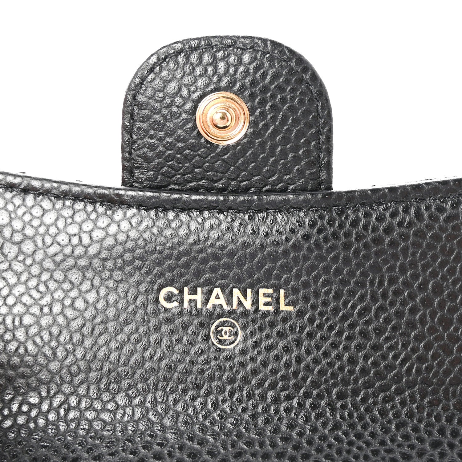 Chanel Caviar Quilted Flap Card Holder Wallet Black 6 of 9