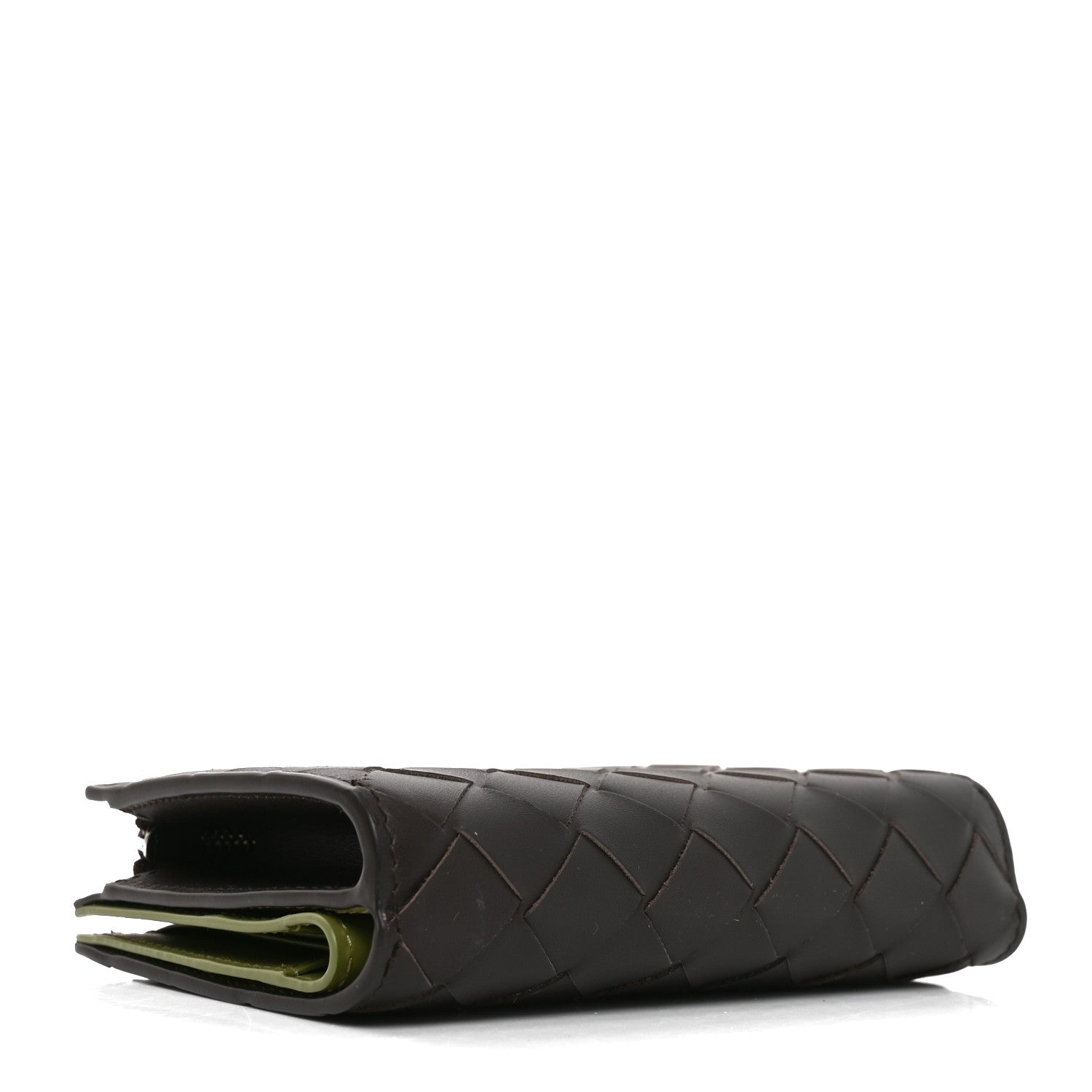 Bottega Veneta Nappa Intrecciato Bifold Zip Wallet Shadow Olive Oil 3 of 7