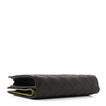 Bottega Veneta Nappa Intrecciato Bifold Zip Wallet Shadow Olive Oil 3 of 7