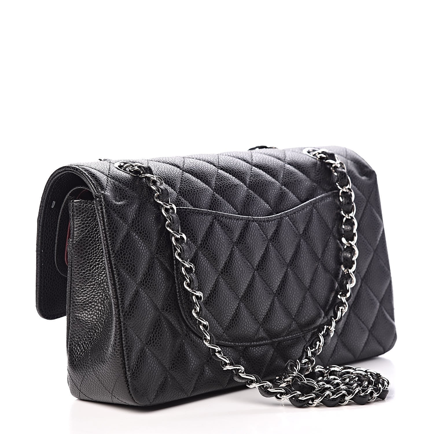 Chanel Caviar Quilted Medium Double Flap Black 4 of 13