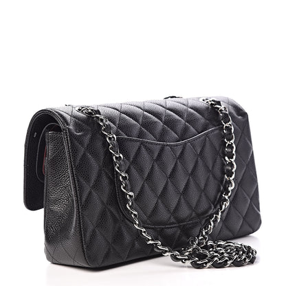 Chanel Caviar Quilted Medium Double Flap Black 4 of 13