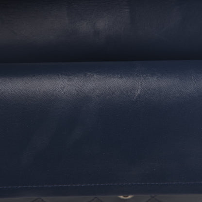 Chanel Patent Quilted Maxi Double Flap Navy Blue 8 of 15