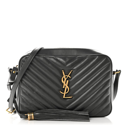 Saint Laurent Calfskin Matelasse Monogram Lou Camera Bag Storm 1 of 10
