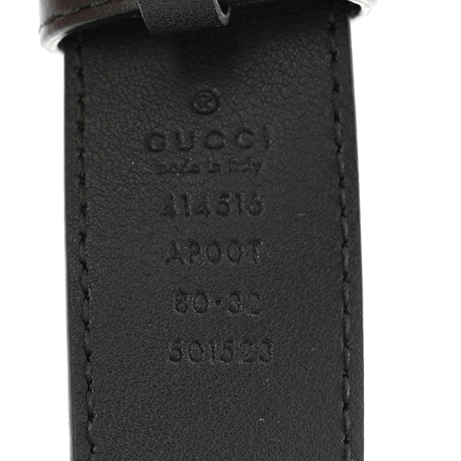 Gucci Calfskin Double G 30mm Belt 80 32 Black 5 of 5