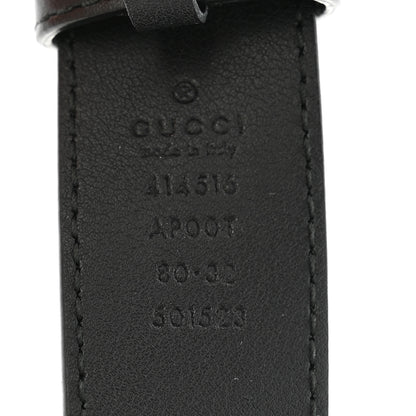 Gucci Calfskin Double G 30mm Belt 80 32 Black 5 of 5