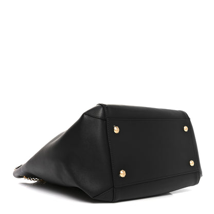 Fendi Vitello Grace King Karligraphy Chain Bucket Bag Black Bisquit 4 of 11