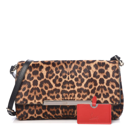 Christian Louboutin Pony Hair Leopard Print Rougissime Clutch 1 of 18