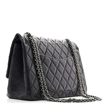 Chanel Aged Calfskin Quilted 2.55 Reissue 226 Flap Dark Purple 4 of 10