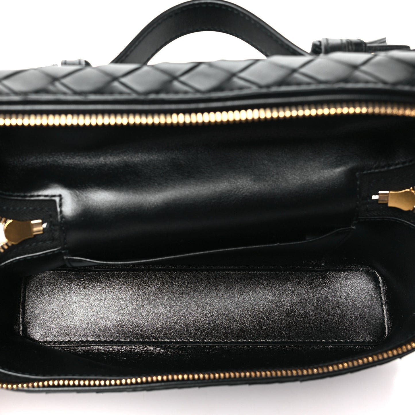 Calfskin Intrecciato Bang Bang Vanity Case Black