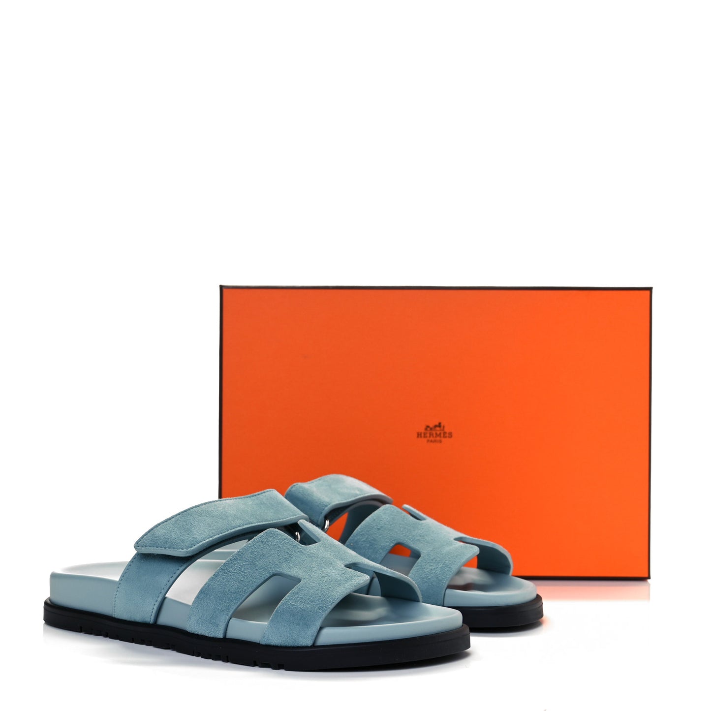 Suede Goatskin Womens Chypre Sandals 39 Vert d'eau