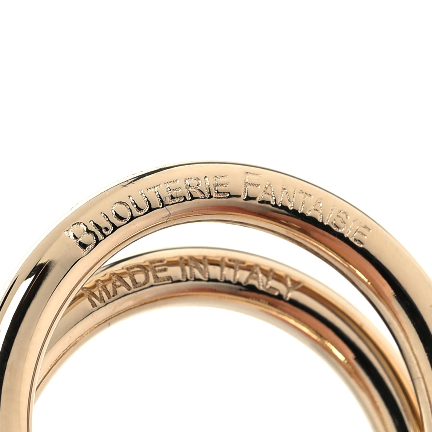 Permabrass Mors Scarf Ring Gold