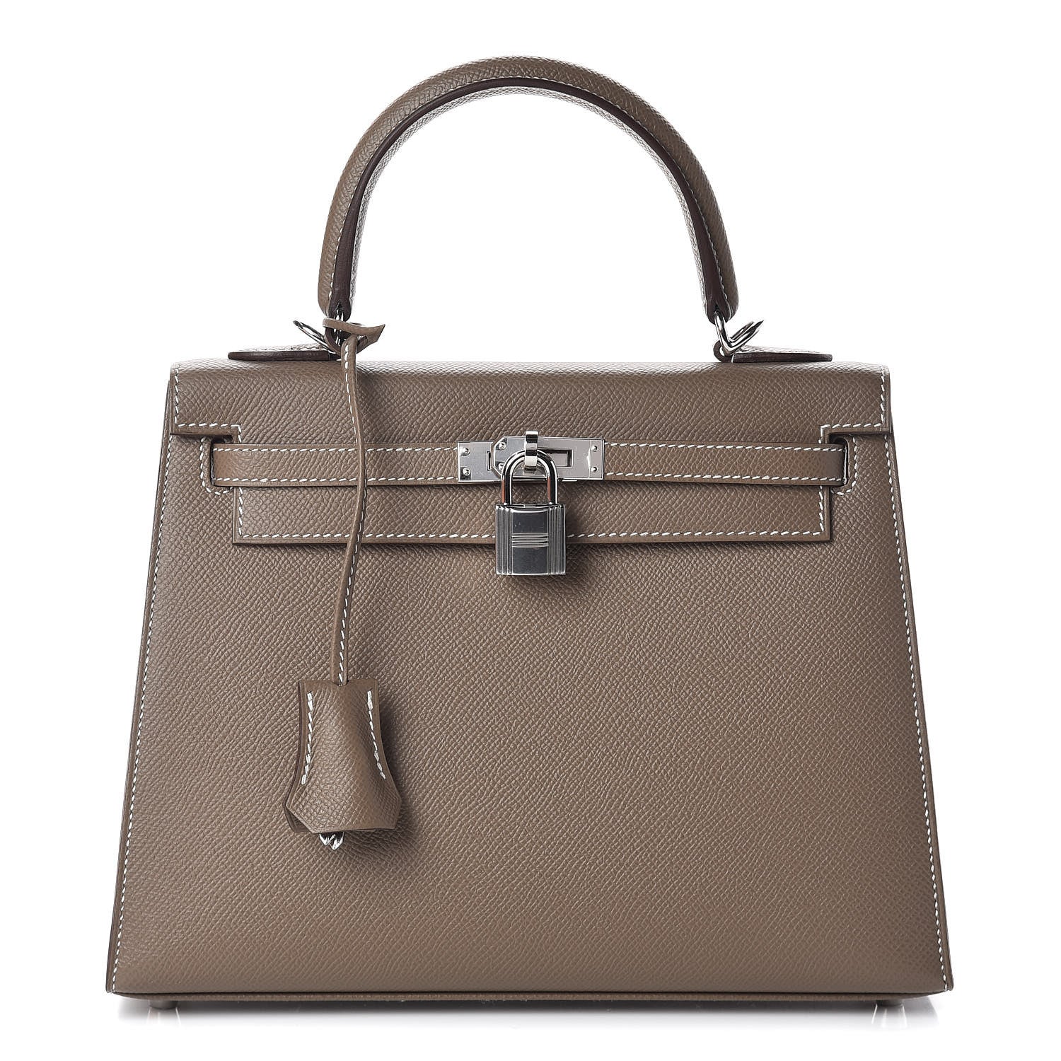 Hermes Epsom Kelly Sellier 25 Etoupe 1 of 38