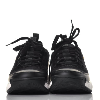 Chanel Velvet Calfskin Mixed Fibers CC Sneakers 38 Black 2 of 9