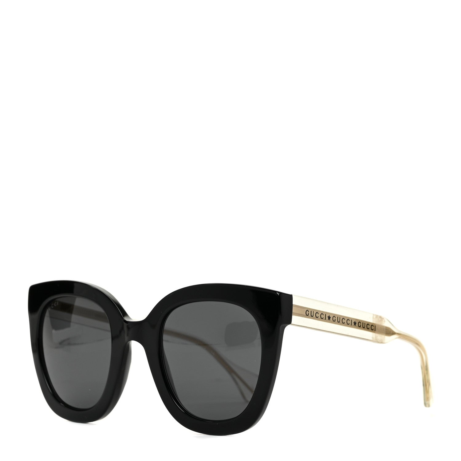 Gucci Acetate Crystal Sunglasses GG0564S Black Grey 1 of 7
