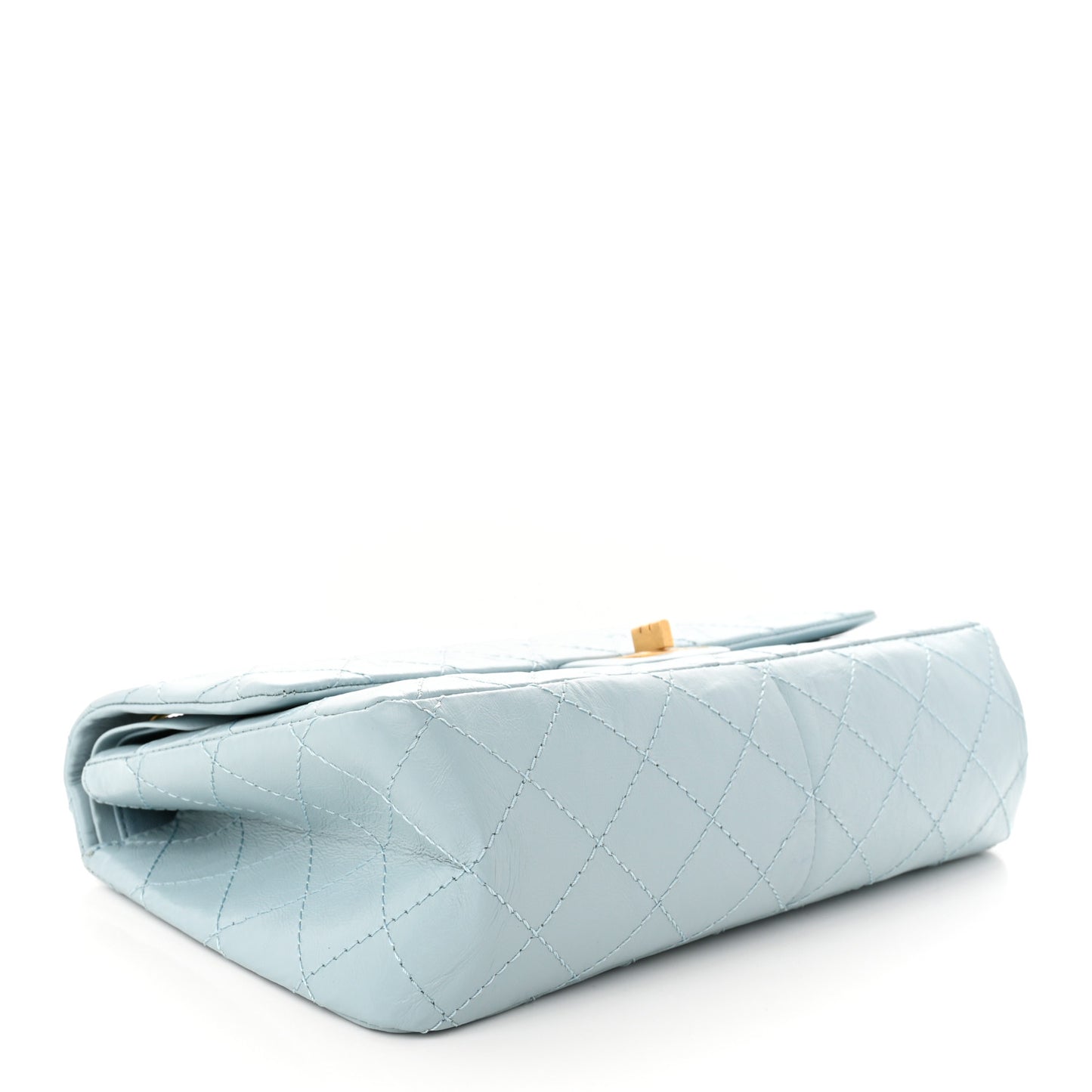 Aged Calfskin Quilted 2.55 Reissue 226 Flap Light Blue