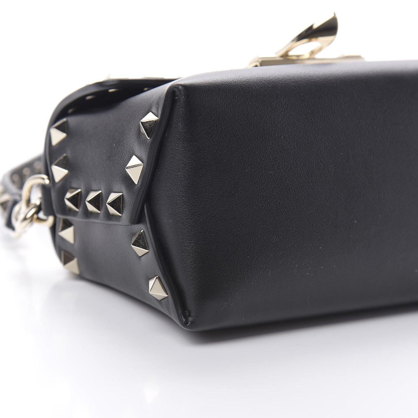 Vitello Mini Rockstud Crossbody Bag Black