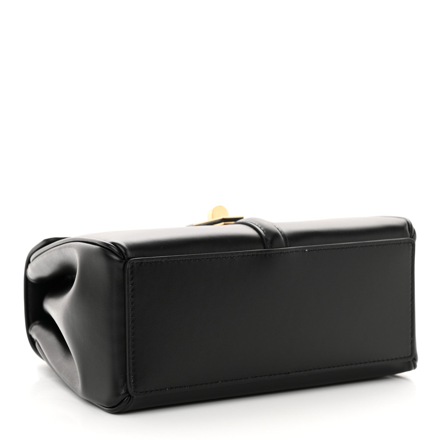 Celine Satinated Calfskin Mini 16 Top Handle Bag Black 4 of 12