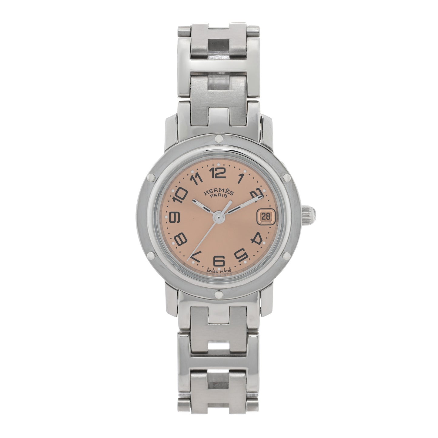 Stainless Steel 24mm Clipper Quartz Watch Pink