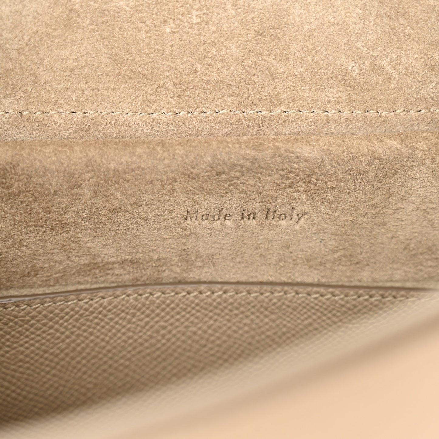 Baby Grained Calfskin Micro Belt Bag Light Taupe