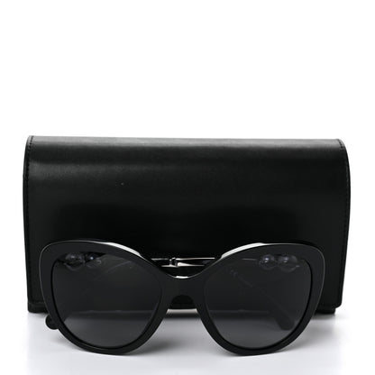 Chanel Acetate Polarized Butterfly Winter Pearl Sunglasses 5339-H-A Black 7 of 7