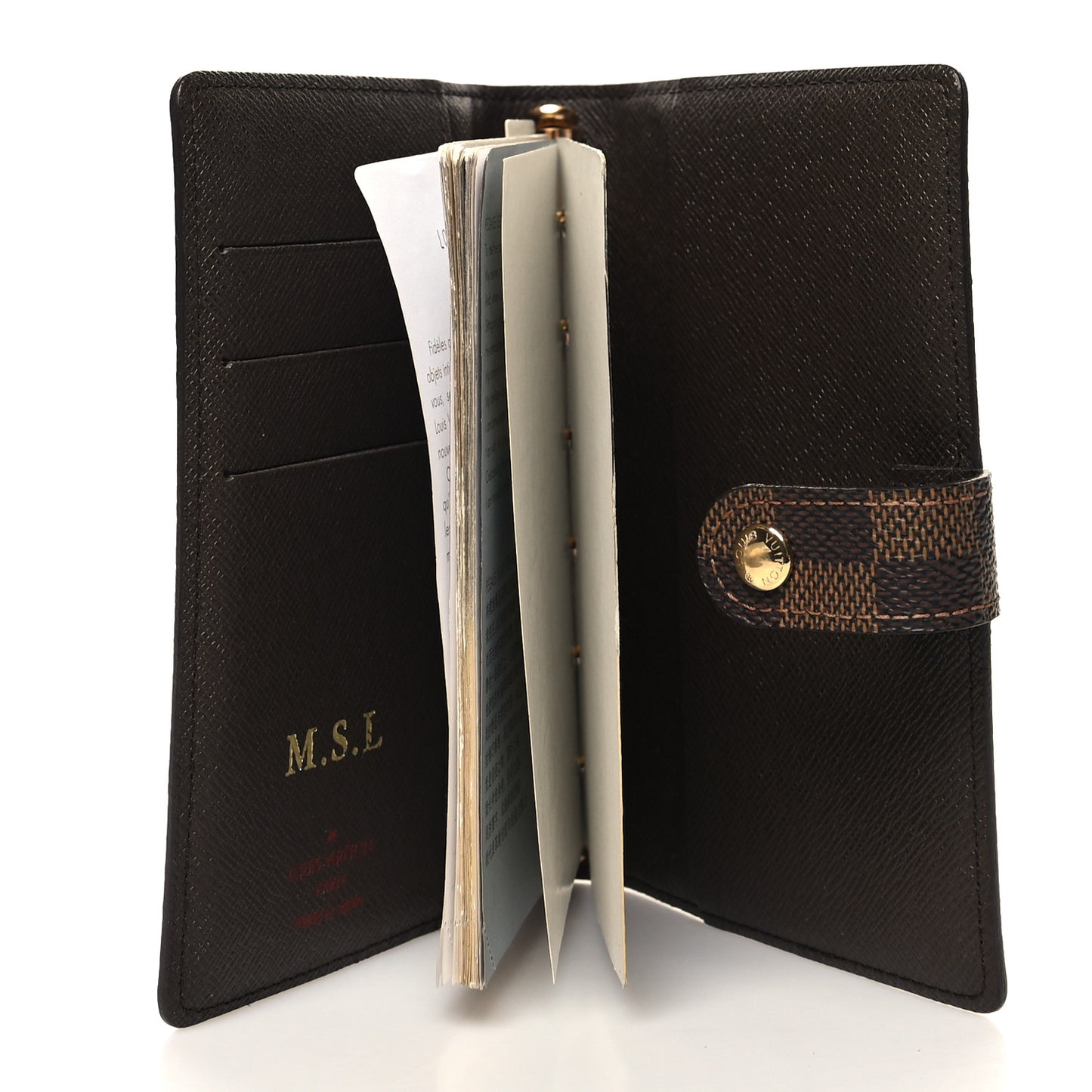 Damier Ebene Small Ring Agenda Cover