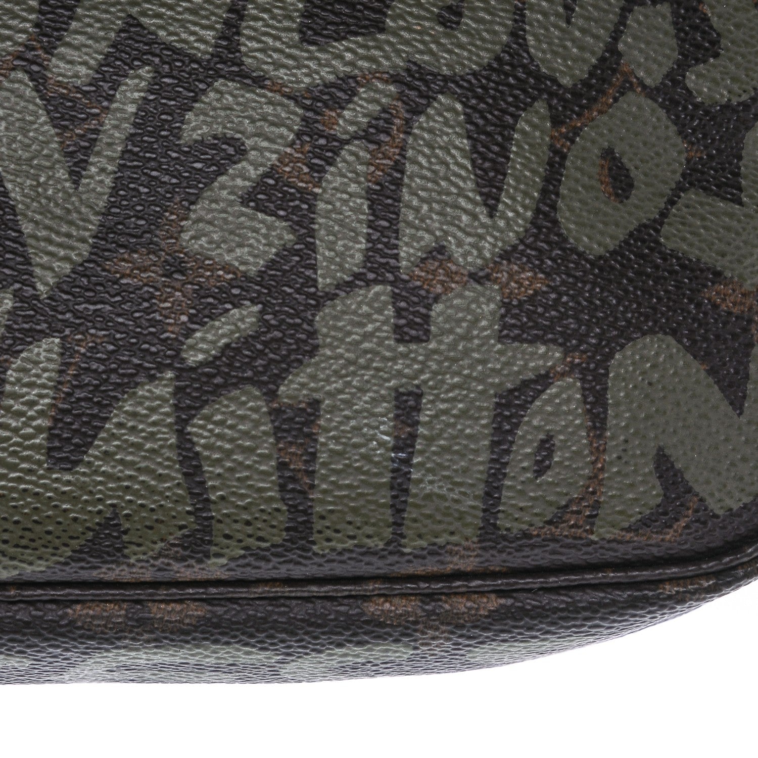 Louis Vuitton Monogram Graffiti Pochette Accessories Kaki 7 of 8