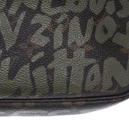 Louis Vuitton Monogram Graffiti Pochette Accessories Kaki 7 of 8