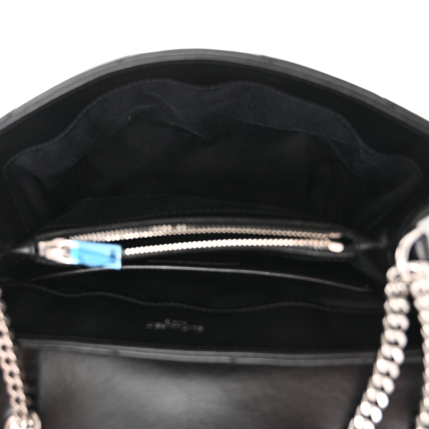 Saint Laurent Calfskin Y Quilted Monogram Small Loulou Chain Satchel Black 5 of 14