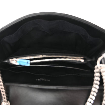 Saint Laurent Calfskin Y Quilted Monogram Small Loulou Chain Satchel Black 5 of 14
