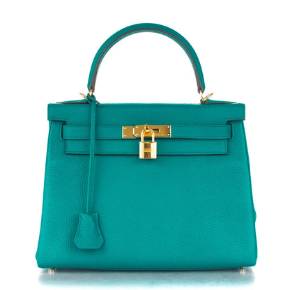 Hermes Taurillon Clemence Kelly Retourne 28 Bleu Paon 1 of 24