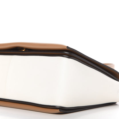 Celine Shiny Smooth Calfskin Medium Frame Shoulder Bag Tan Optic White 7 of 15