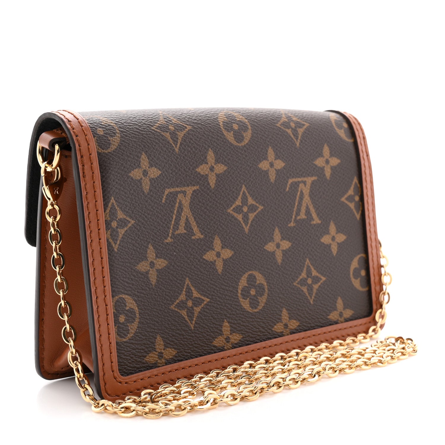Louis Vuitton Reverse Monogram Dauphine Chain Wallet 3 of 9