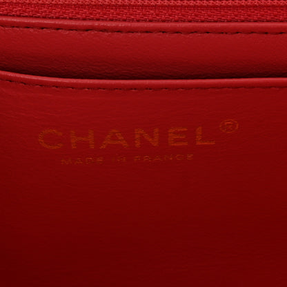 Chanel Caviar Quilted Mini Rectangular Flap Dark Pink 6 of 14