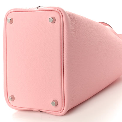 Hermes Taurillon Clemence Picotin Lock 18 PM Rose Sakura 9 of 10