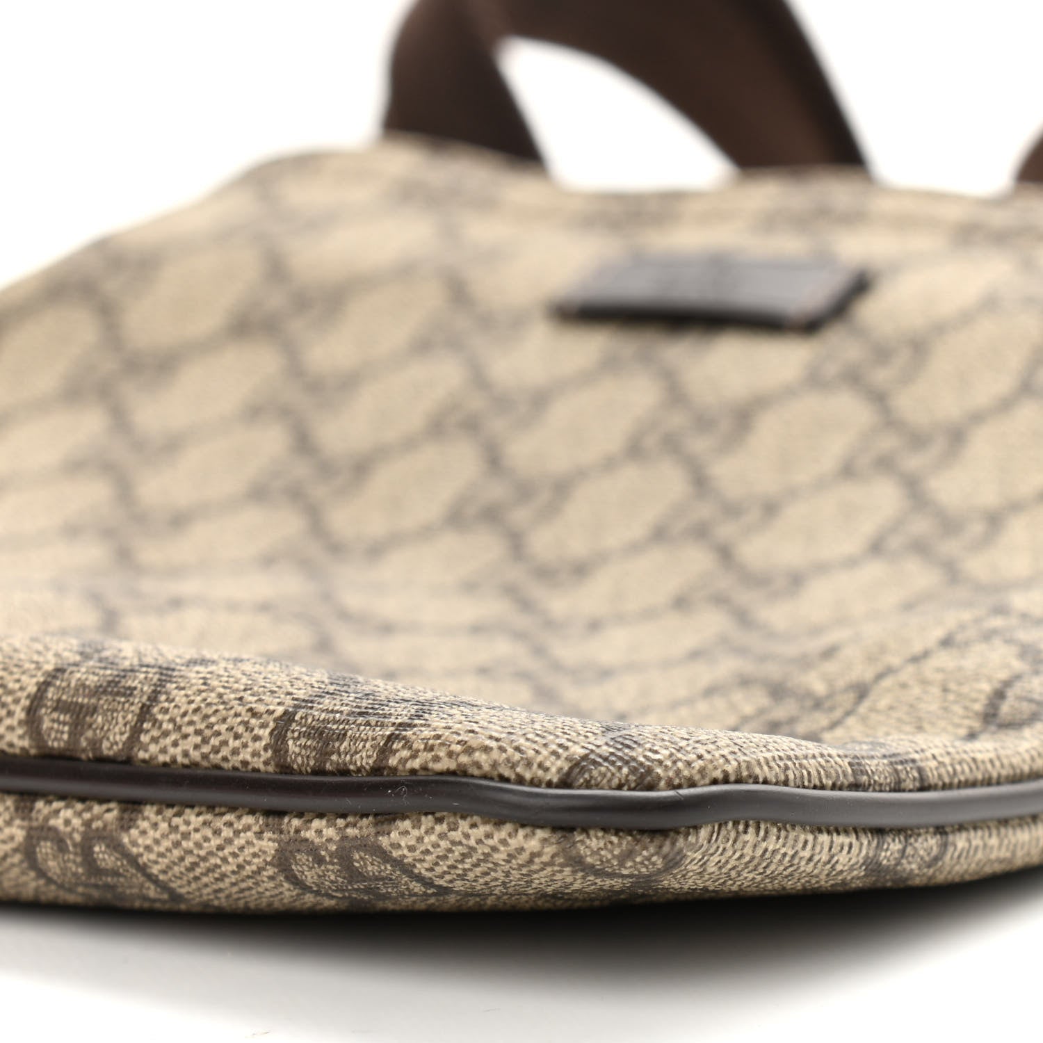 Gucci GG Supreme Monogram Small Flat Messenger Bag Dark Brown 10 of 10