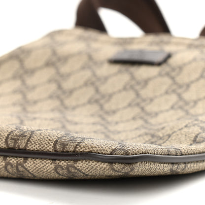 Gucci GG Supreme Monogram Small Flat Messenger Bag Dark Brown 10 of 10
