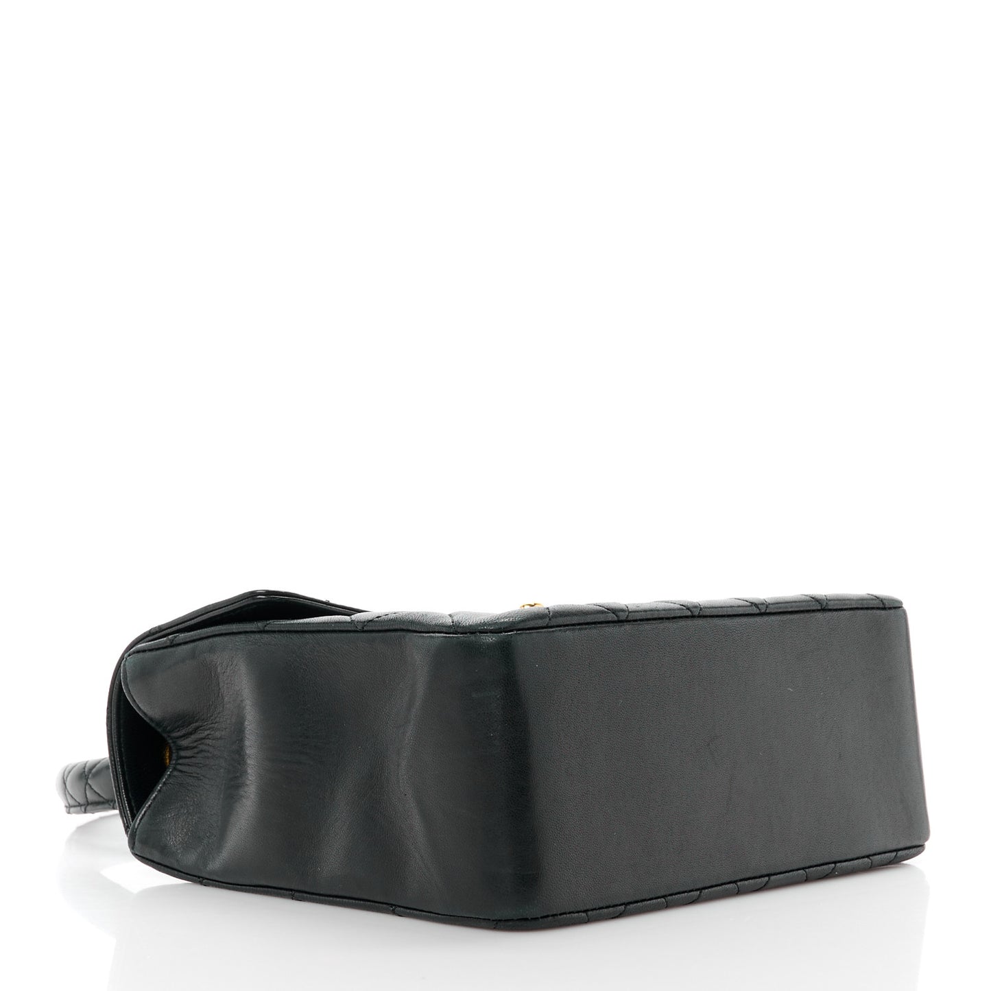 Lambskin Quilted Mini Kelly Flap Bag Black