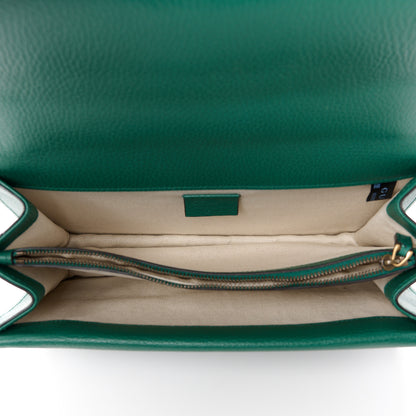 Gucci Pebbled Calfskin Small Dionysus Shoulder Bag Emerald 5 of 12