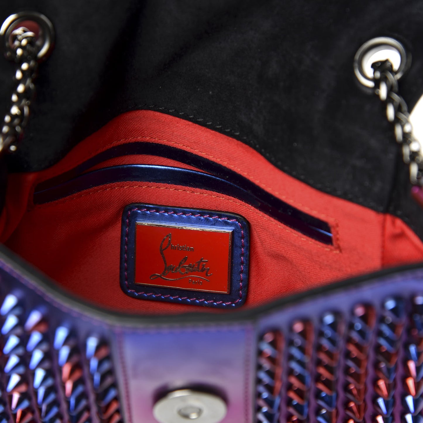 Patent Scarabe Spikes Sweety Charity Crossbody Bag Rose Digitale